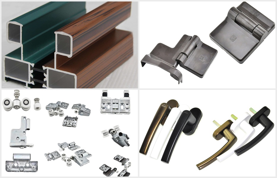 52系列斷橋折疊門產品配件